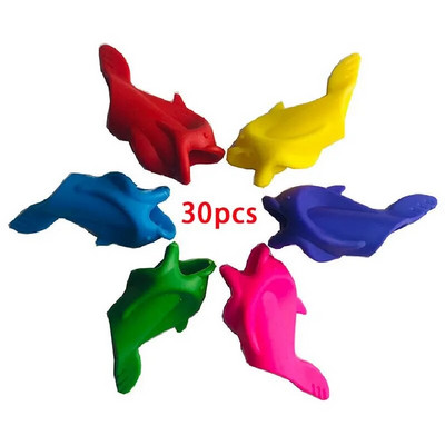 30tk/partii Kala pliiatsi käepidemed Pliiatsite asendi korrigeerimine lasteaias Lapsed Õpilased Pliiatsid Kaitsevarruka Ortoos