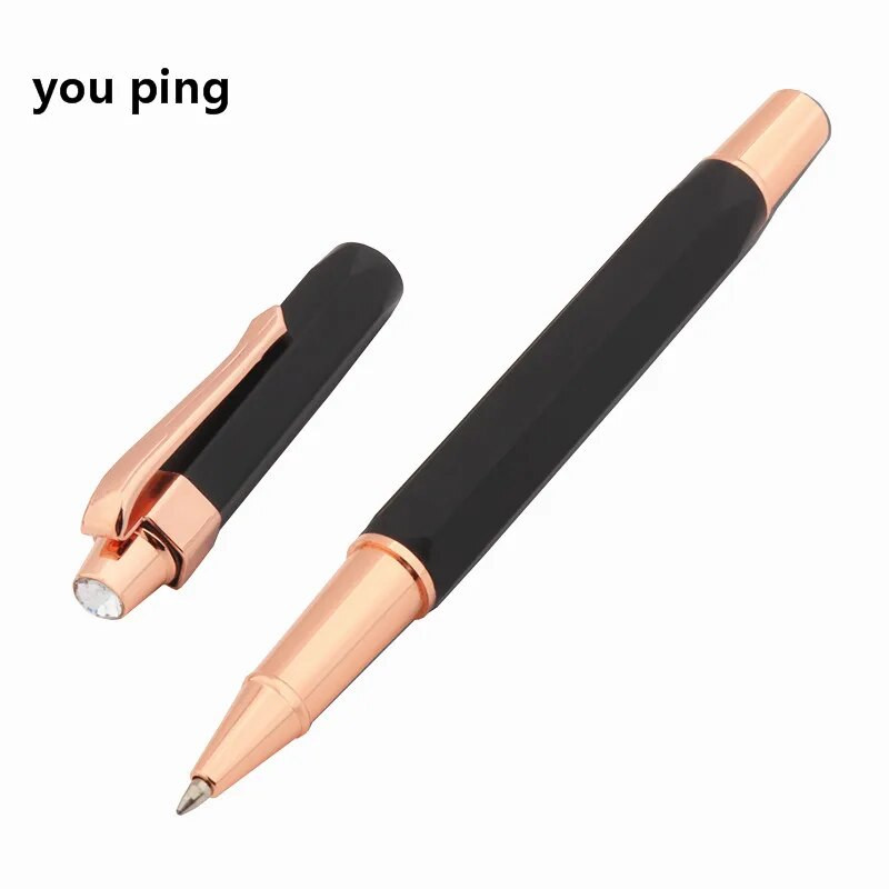 Πολυτελής Ποιότητα 920 Μαύρο Ροζ χρυσό Χρώμα Business Office School Student Γραφικά Προμήθειες Rollerball στυλό Νέο