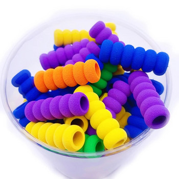 20 τμχ Μαλακός αφρός Χρώμα Μολυβιού Γκριπτες Παιδικά Ορθωτικά Εργαλεία Μολυβιού Αρπάγη Ορθωτική Αντιολισθητική θήκη γραφής για δάχτυλα
