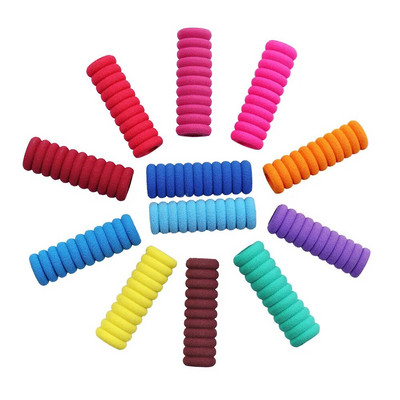 20gab Mīkstas putas Krāsu zīmuļu rokturi Bērnu Ortoze Instrumenti Zīmuļu Satvērējs Ortozes Pretslīdēšanas Rakstīšanas Pirkstu aizsargmaciņa