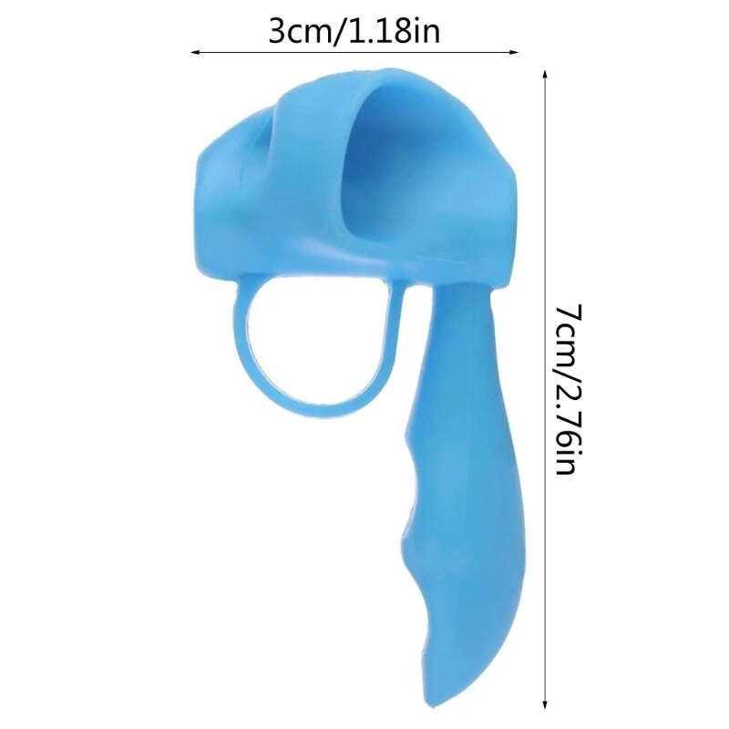 6 τεμάχια μαλακές λαβές μολυβιού σιλικόνης για δεξιούς και αριστερούς Παιδικό νήπιο Έφηβο Εργονομικό βοήθημα γραφής Πολύχρωμες λαβές μολυβιών