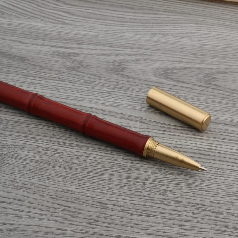 Luksuslikud kvaliteetsed messingist bambusest rull-pastapliiatsid kirjatarbed õpilaste kontoritarbed.