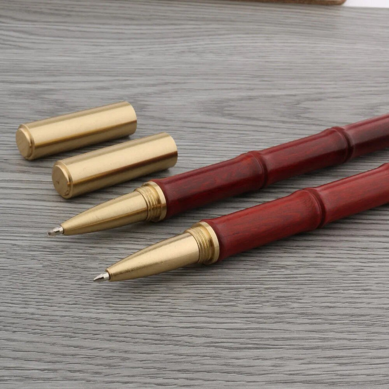 Luksuslikud kvaliteetsed messingist bambusest rull-pastapliiatsid kirjatarbed õpilaste kontoritarbed.