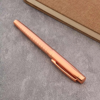 OFFICE класическа розово-златна химикалка, подарък Ролерна химикалка, канцеларски материали, офис ученически пособия, писане