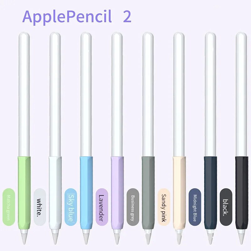 Jauns modes silikona zīmuļa rokturis Apple Pencil 1. 2. pildspalvas apvalkam