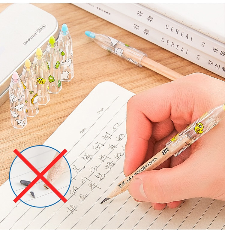 5 τμχ Δημοτικό Σχολείο Κινούμενα σχέδια Μολύβι Καπάκι Μολυβοθήκη Προστασία μολυβιού Προέκταση Μολυβιού Καπέλα μολυβιών Σχολικά είδη Κάλυμμα στυλό