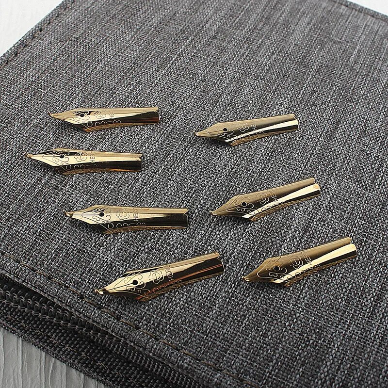 4 tk Hero täitesulepea, 26 otsaga kuldne paljude seeriate jaoks, mida saab vahetada kirjatarbed õpilaste kontoritarbed