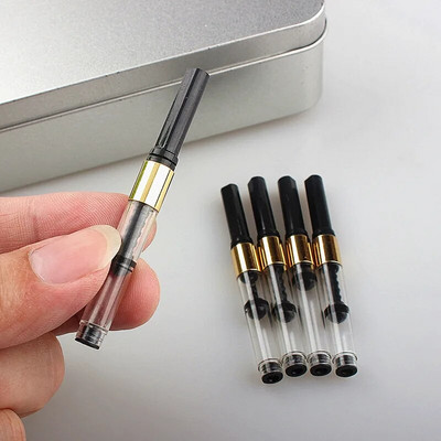 5Pcs златен калибър 3,4 mm Пластмасови патрони за помпа Fountain Pen Converter Канцеларски материали Офис Училищни пособия Писане