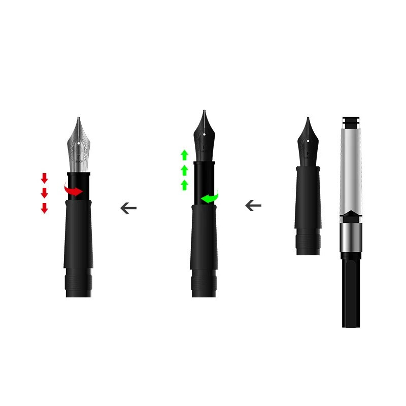 Oriģinālais tintes pildspalvas uzgalis F/EF/B uzgalis HongDian strūklakas pildspalvas nomaiņas uzgalis pildspalvas biroja prakses piederumiem