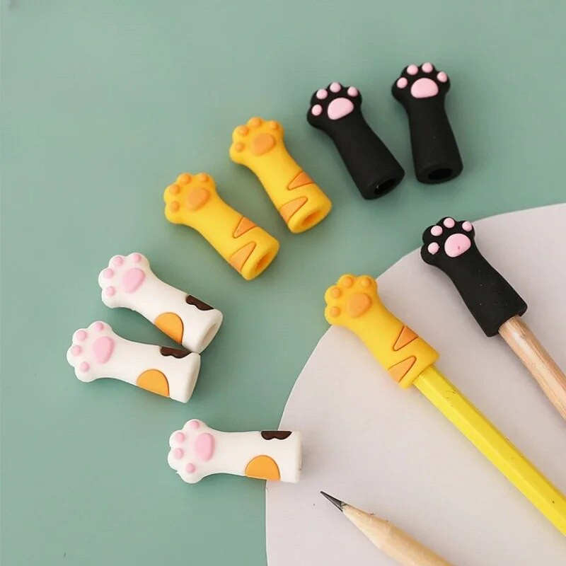 3 τμχ/σετ Χαριτωμένο προστατευτικό κάλυμμα στυλό Καπάκι σιλικόνης προστατευτικό κάλυμμα μολυβιού Θήκη προστασίας γραφικής ύλης Παιδικά σχολικά είδη