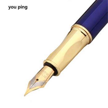 Висококачествена писалка със златист и среден писец от 5 бр. Универсална друга химикалка Можете да използвате всички консумативи за ученически материали от серията