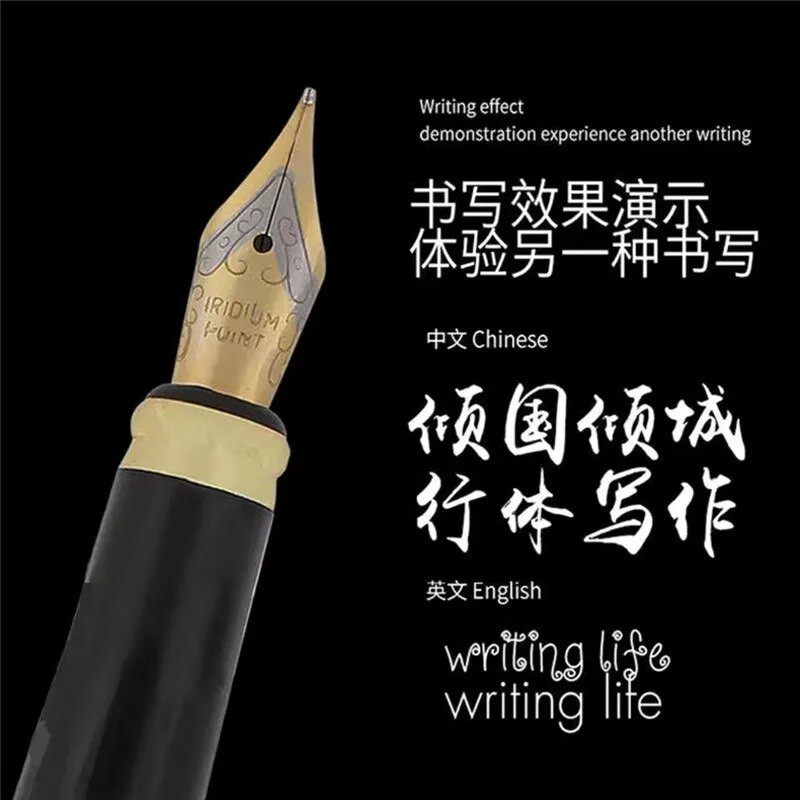 Kvaliteetne 5tk Golden Medium Nib täitesulepea Universaalne muu pliiats Saate kasutada kõiki seeria õpilaste kirjatarbeid Tarvikud