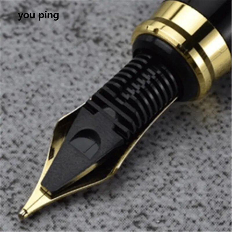 Kvaliteetne 5tk Golden Medium Nib täitesulepea Universaalne muu pliiats Saate kasutada kõiki seeria õpilaste kirjatarbeid Tarvikud