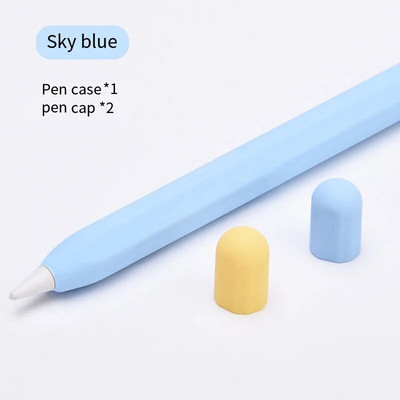 Jauns modes silikona aizsargmaciņš Apple Pencil Pen Sleeve Ipad2 paaudzes Stylus pildspalvas zīmuļa vāciņam