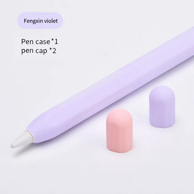 Jauns modes silikona aizsargmaciņš Apple Pencil Pen Sleeve Ipad2 paaudzes Stylus pildspalvas zīmuļa vāciņam