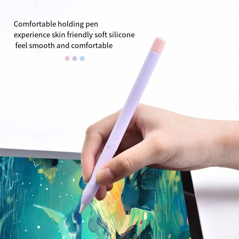 Jauns modes silikona aizsargmaciņš Apple Pencil Pen Sleeve Ipad2 paaudzes Stylus pildspalvas zīmuļa vāciņam