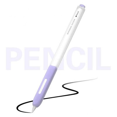 Krāsains, mīksts silikona apvalks, aizsarguzmavas vāciņš pret krišanu Apple Pencil iPad Pro planšetdatora skārienpildspalvām