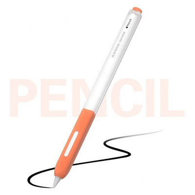 Krāsains, mīksts silikona apvalks, aizsarguzmavas vāciņš pret krišanu Apple Pencil iPad Pro planšetdatora skārienpildspalvām