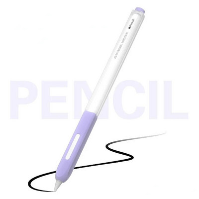 Krāsains, mīksts silikona apvalks, aizsarguzmavas vāciņš pret krišanu Apple Pencil iPad Pro planšetdatora skārienpildspalvām