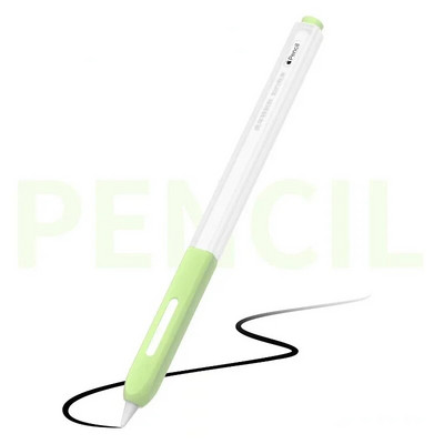 Krāsains, mīksts silikona apvalks, aizsarguzmavas vāciņš pret krišanu Apple Pencil iPad Pro planšetdatora skārienpildspalvām