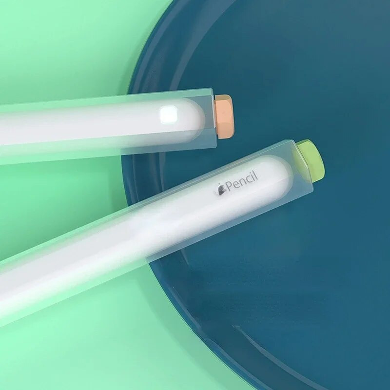 Krāsains, mīksts silikona apvalks, aizsarguzmavas vāciņš pret krišanu Apple Pencil iPad Pro planšetdatora skārienpildspalvām