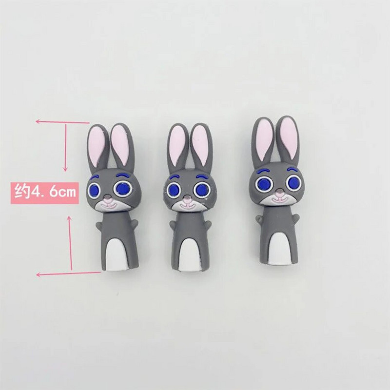 Karikatūras mīksts zīmuļa vāciņš Studentu zaķa zīmuļa vāciņš Zīmuļa aizsargpagarinātājs Bērnu kancelejas piederumi Mīksta gumijas zīmuļa vāciņš