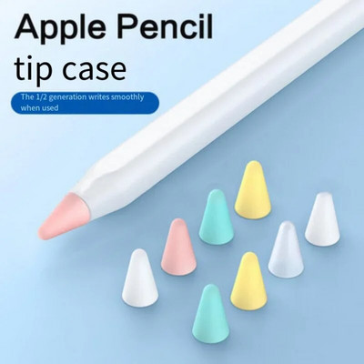 10PCS Нова мода, подходяща за Apple Pen 1 Generation 2 Generation Cap Cap Глава на писалка Филм, подобен на хартия