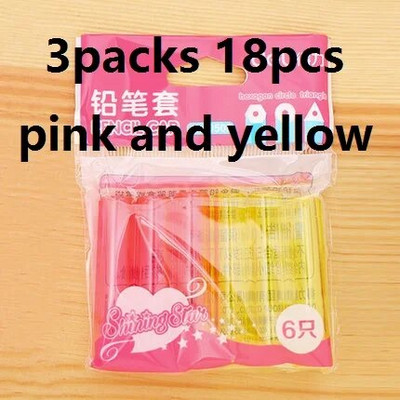 Πολύχρωμα καπάκια στυλό 6 τεμάχια/τσάντα Προστατεύουν το κεφάλι μολυβιού, αποφεύγοντας να βλάπτουν τα μάτια και το πρόσωπο των παιδιών Επέκταση προσώπου Σχολικών μαθητών Σχολική Μελέτη 0508