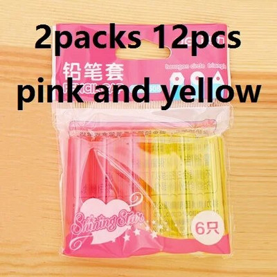 Πολύχρωμα καπάκια στυλό 6 τεμάχια/τσάντα Προστατεύουν το κεφάλι μολυβιού, αποφεύγοντας να βλάπτουν τα μάτια και το πρόσωπο των παιδιών Επέκταση προσώπου Σχολικών μαθητών Σχολική Μελέτη 0508