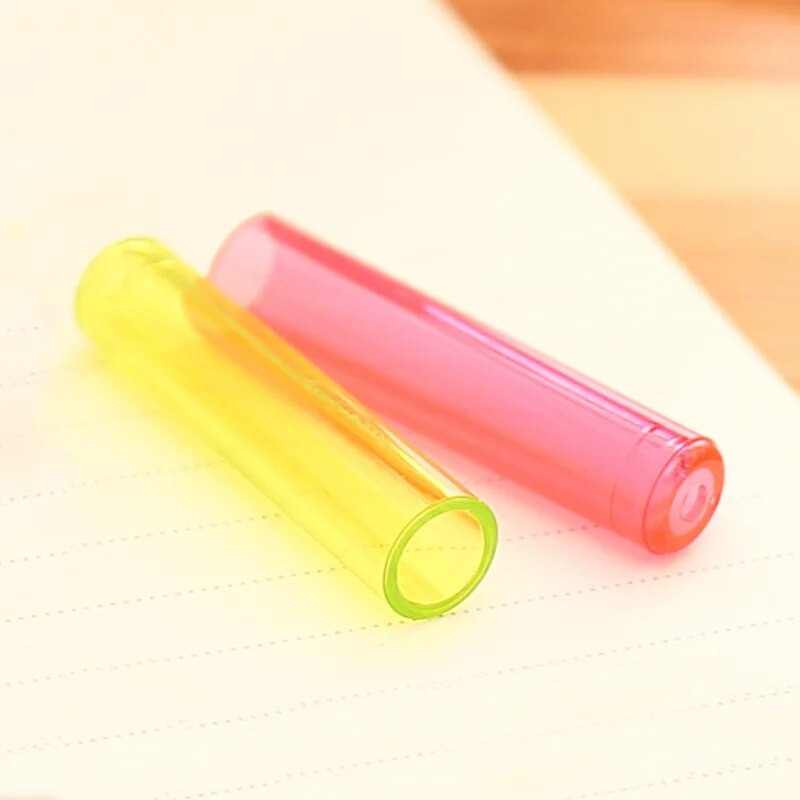 Πολύχρωμα καπάκια στυλό 6 τεμάχια/τσάντα Προστατεύουν το κεφάλι μολυβιού, αποφεύγοντας να βλάπτουν τα μάτια και το πρόσωπο των παιδιών Επέκταση προσώπου Σχολικών μαθητών Σχολική Μελέτη 0508