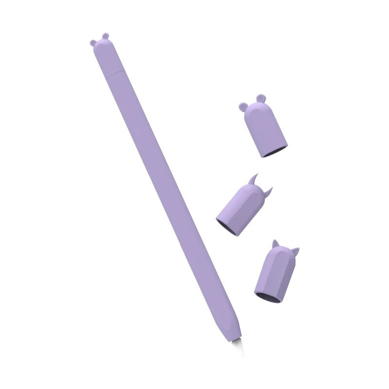 Έγχρωμη προστατευτική βάση σιλικόνης iPencil με 3 καπάκια για iPencil 1st 2nd Gen Drop Shipping