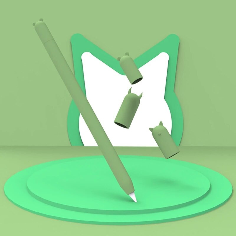 Έγχρωμη προστατευτική βάση σιλικόνης iPencil με 3 καπάκια για iPencil 1st 2nd Gen Drop Shipping