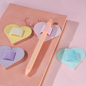 1Pc Στυλό Loops Μολυβοθήκες Αυτοκόλλητο PU Δερμάτινο μαξιλαράκι για Stylus Pencil Books Notebooks Anti-lost Anti-fall Elastic Loops