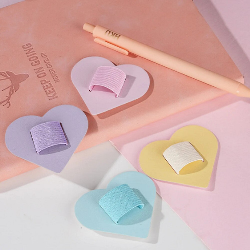 1Pc Στυλό Loops Μολυβοθήκες Αυτοκόλλητο PU Δερμάτινο μαξιλαράκι για Stylus Pencil Books Notebooks Anti-lost Anti-fall Elastic Loops