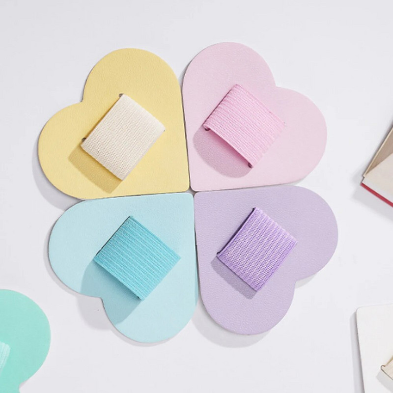 1Pc Στυλό Loops Μολυβοθήκες Αυτοκόλλητο PU Δερμάτινο μαξιλαράκι για Stylus Pencil Books Notebooks Anti-lost Anti-fall Elastic Loops