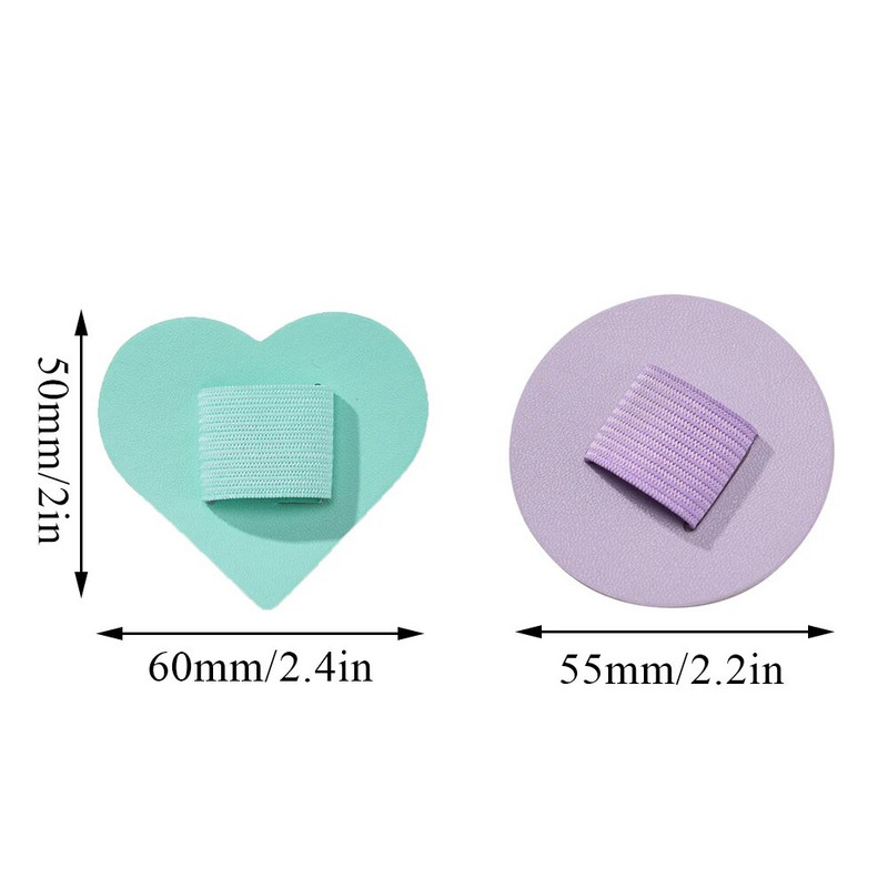 1Pc Στυλό Loops Μολυβοθήκες Αυτοκόλλητο PU Δερμάτινο μαξιλαράκι για Stylus Pencil Books Notebooks Anti-lost Anti-fall Elastic Loops