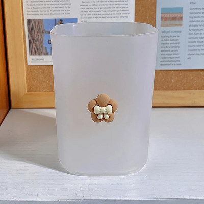 Jäätunud pliiatsihoidja kirjutuslaua korraldaja Armsad kirjatarbed koolitarbed lauaarvuti kontoritarvikud meigipliiatsihoidja pintslialus