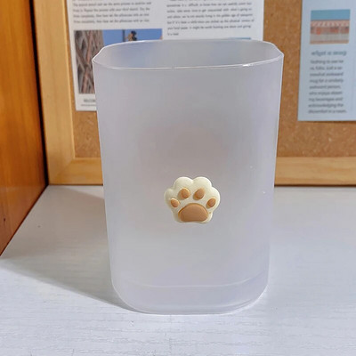 Jäätunud pliiatsihoidja kirjutuslaua korraldaja Armsad kirjatarbed koolitarbed lauaarvuti kontoritarvikud meigipliiatsihoidja pintslialus