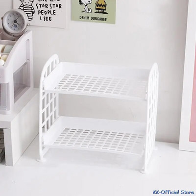 Kawaii Macaron Minimalist Desktop Organizer Ράφι αποθήκευσης φοιτητικού κοιτώνα Πτυσσόμενο κοίλο ράφι Ράφι αποθήκευσης φροντίδας δέρματος