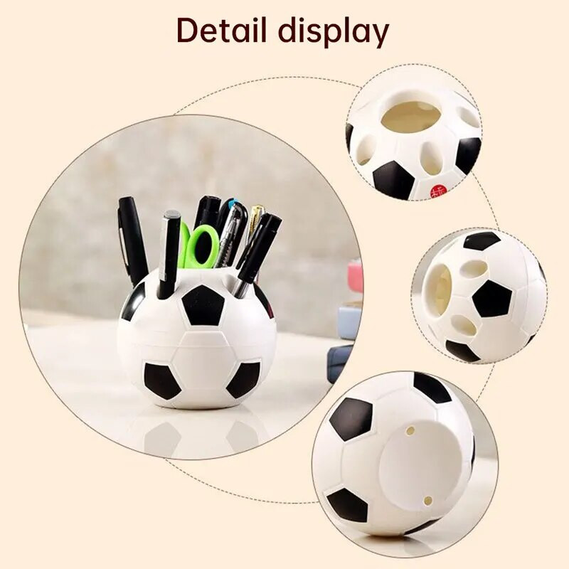 Pribor za alat u obliku nogometa Držač olovke za olovku Nogometni oblik Držač četkice za zube Stalak za radnu površinu Stol Dekoracija doma Darovi za studente
