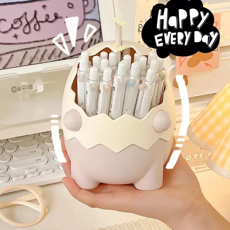 Armas pliiatsihoidja Armas multikas dinosauruste kirjatarvete hoidja, suure mahutavusega kommide juukseklambrite ehete hoiukarp Kawaii lauakraami