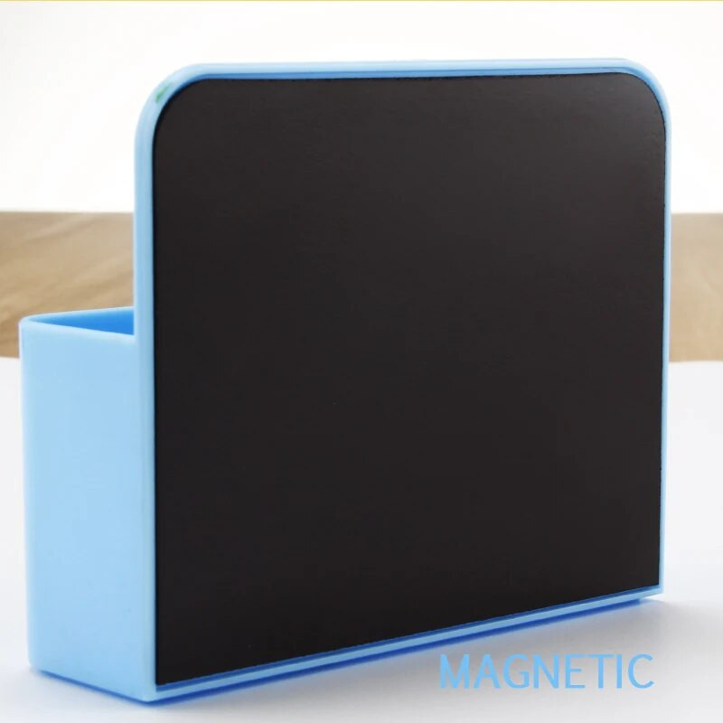 Magnētiskais ledusskapja uzglabāšanas kastes turētājs kannas marķieris magnēts zīmuļa pildspalva rakstāmgalds organizators uzglabāšanas piederums plastmasas biroja skolas piederumi