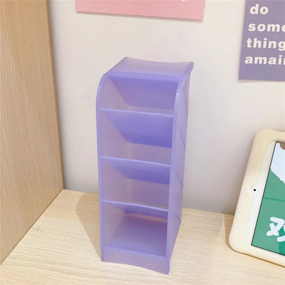 Novi stolni organizator Držač olovke Četka za šminku Kutija za pohranu 4 rešetke Kosi organizator za pohranjivanje Školski pribor