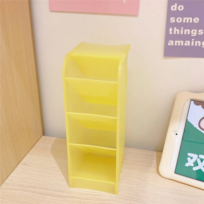 Novi stolni organizator Držač olovke Četka za šminku Kutija za pohranu 4 rešetke Kosi organizator za pohranjivanje Školski pribor