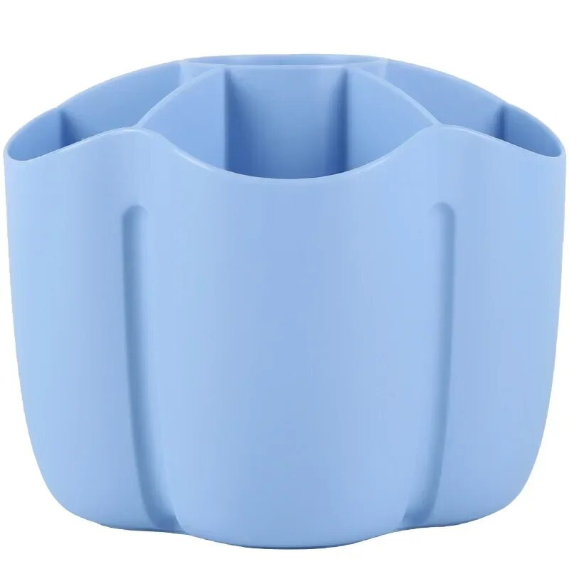 Ritenis 360° rotējošs pildspalvas turētājs Lielas ietilpības vienkrāsains zīmuļu uzglabāšanas kaste Galddatora organizators Skolas biroja kancelejas preces