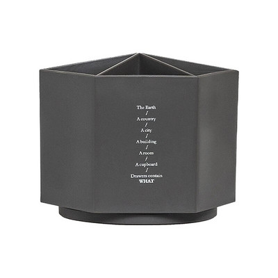 Vienkāršs sešstūra formas 6 režģu pildspalvu turētājs 360 pagriežams darbvirsmas organizators, liela ietilpība biroja kancelejas piederumu kosmētikas uzglabāšanas kaste