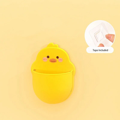 MOHAMM-Cartoon Αυτοκόλλητη μολυβιέρα για στυλό τοίχου, μαρκαδόροι αποθήκευσης γραφής, επιτραπέζια οργάνωση, χαριτωμένο, 1 τεμ.