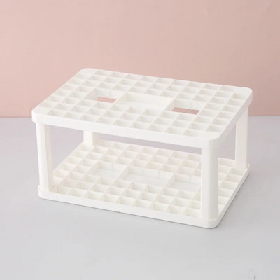 Lattices Cosmetic Make-up Brush Storage Box Galda organizators Make Up Tools Pildspalvu uzglabāšana Aplauzums Nagu lakas Kosmētikas Turētāja Kaste