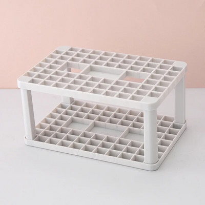 Lattices Cosmetic Make-up Brush Storage Box Galda organizators Make Up Tools Pildspalvu uzglabāšana Aplauzums Nagu lakas Kosmētikas Turētāja Kaste