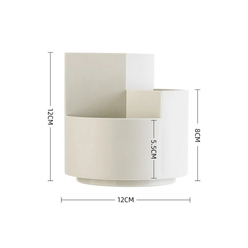 Augstas kvalitātes 360° rotējošs pildspalvu turētājs 3 režģu zīmuļu uzglabāšanas kastīte Skolas biroja galddatora rakstāmpiederumi pildspalvu kastes organizators Students